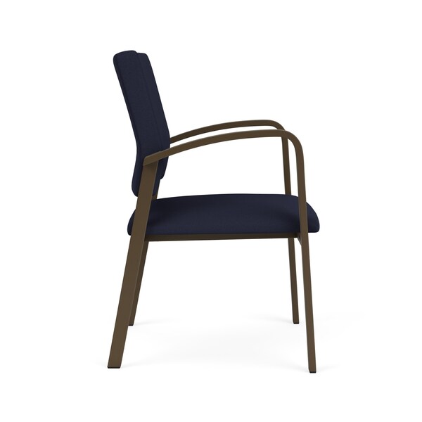 Newport Guest Chair Metal Frame, Bronze, OH Navy Upholstery